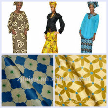Promotion 10 Yards/bag Blue Purple Fashioin Printed Damask Shadda Bazin Riche Guinea Brocade African Garment Fabric 5% OFF